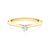 Zásnubný prsteň The Light: zlatý, diamant