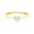 Zásnubní prsten The Light: dvoubarevné zlato, diamant