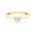 The Light eljegyzési gyűrű: arany és gyémánt