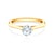 Zásnubní prsten The Light: žluté zlato, diamant