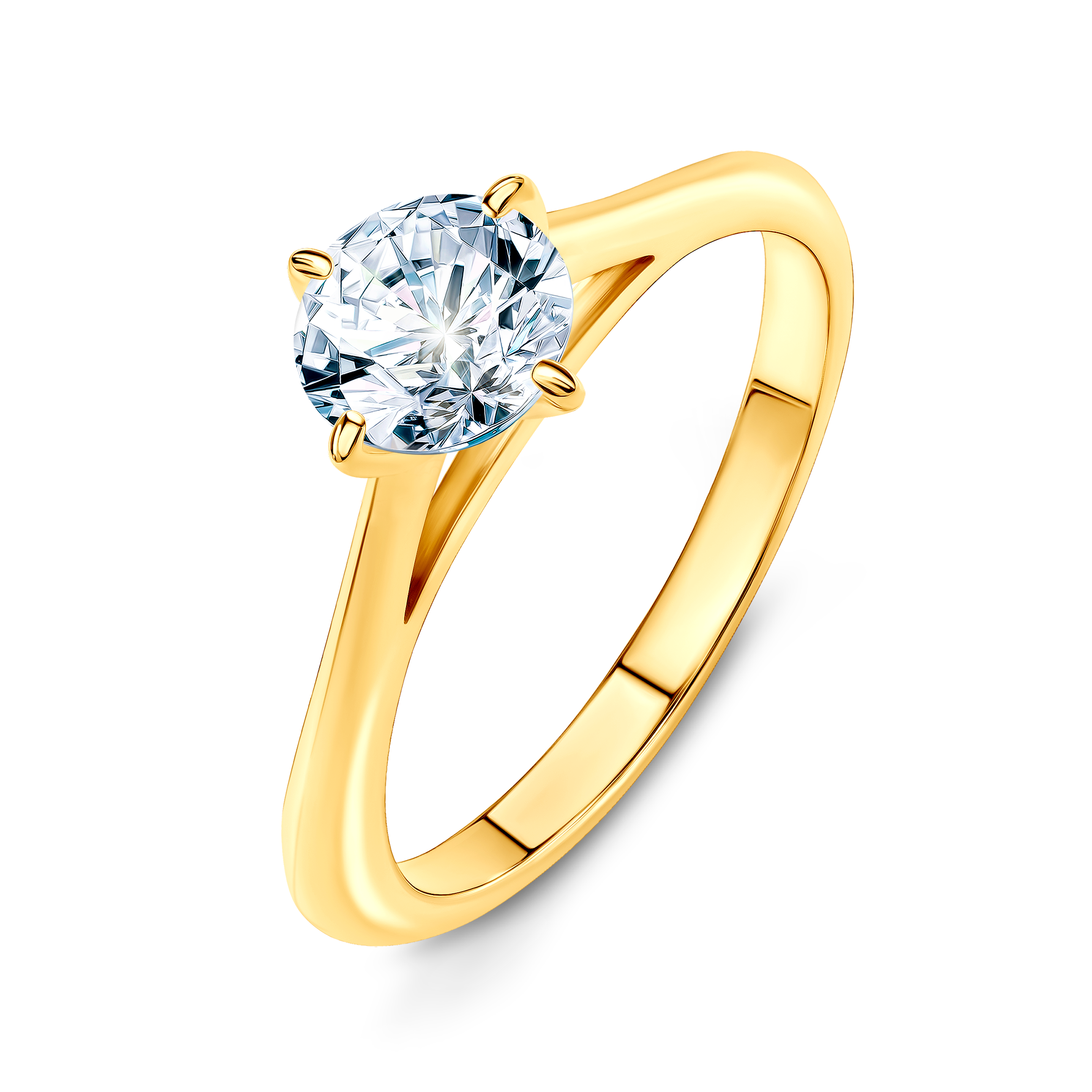 Verlobungsring The Light: Gold, Diamant