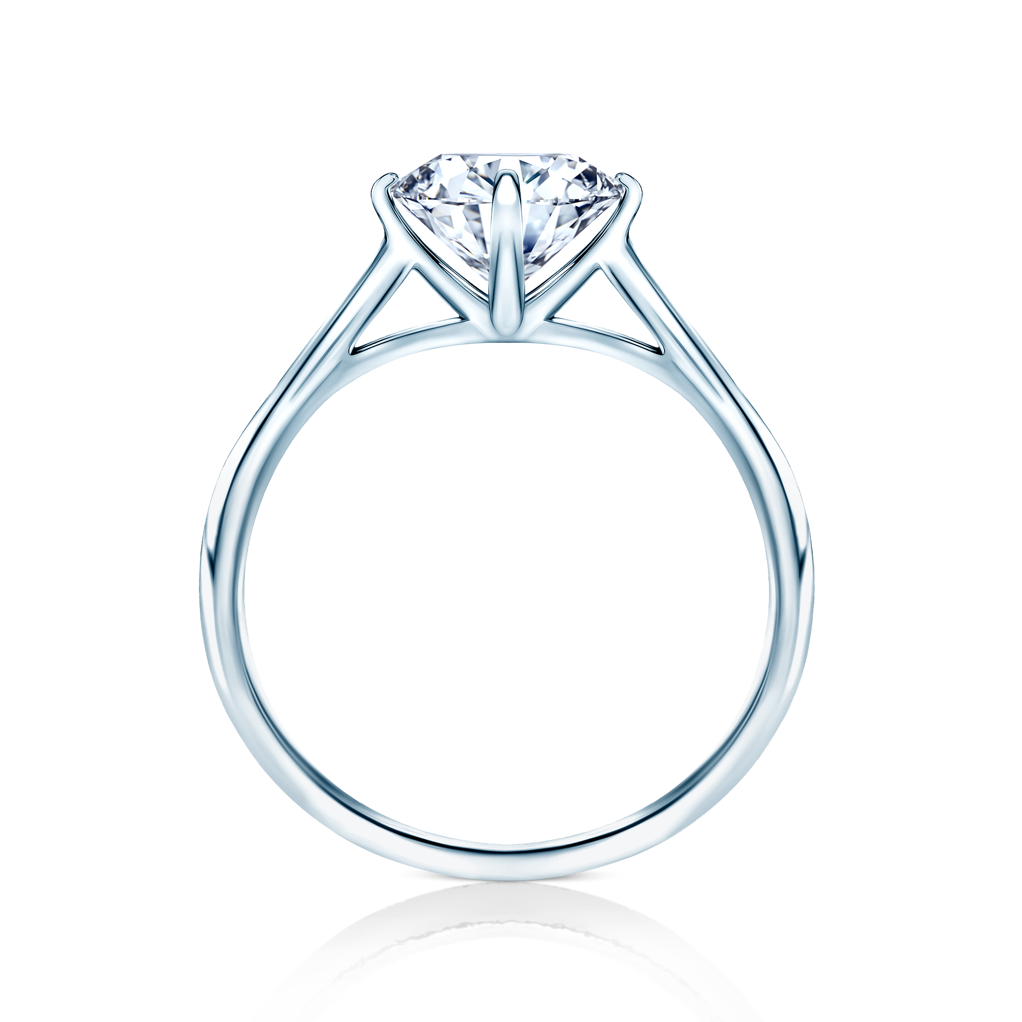 Verlobungsring The Light: Weißgold, Diamant