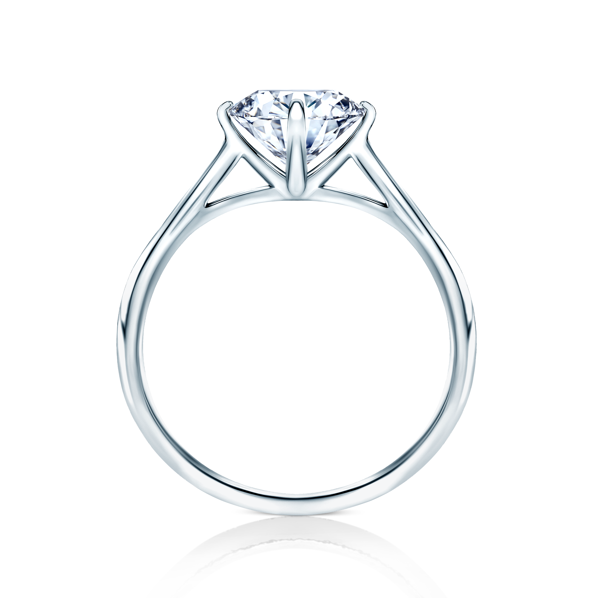 Pierścionek zaręczynowy The Light: platyna, diament