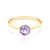 Inel de logodnă Journey: aur, safir violet