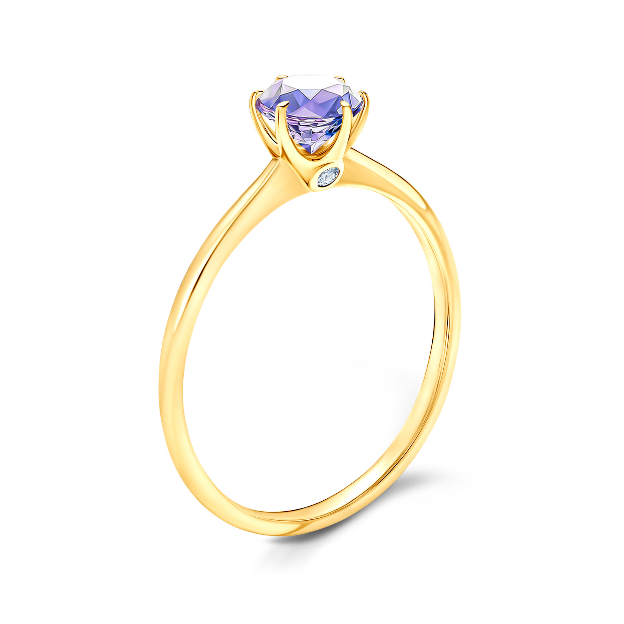 Verlobungsring The Journey: Gold, Tansanit