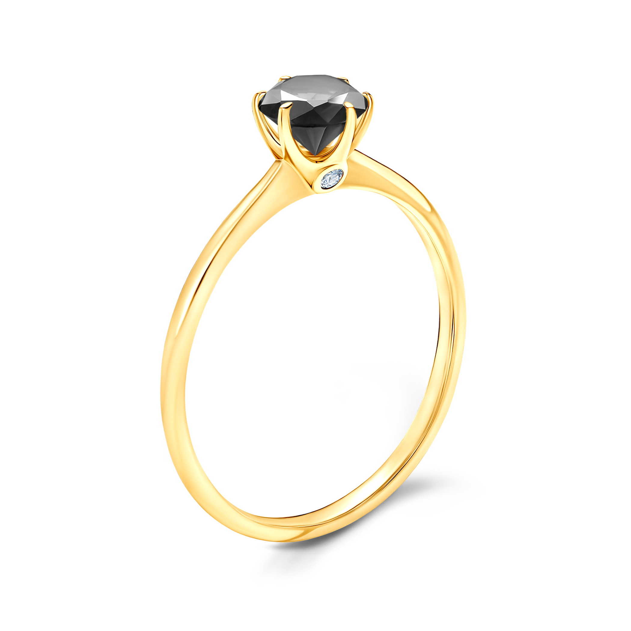 Verlobungsring The Journey: Gold, Schwarz Diamant - 4