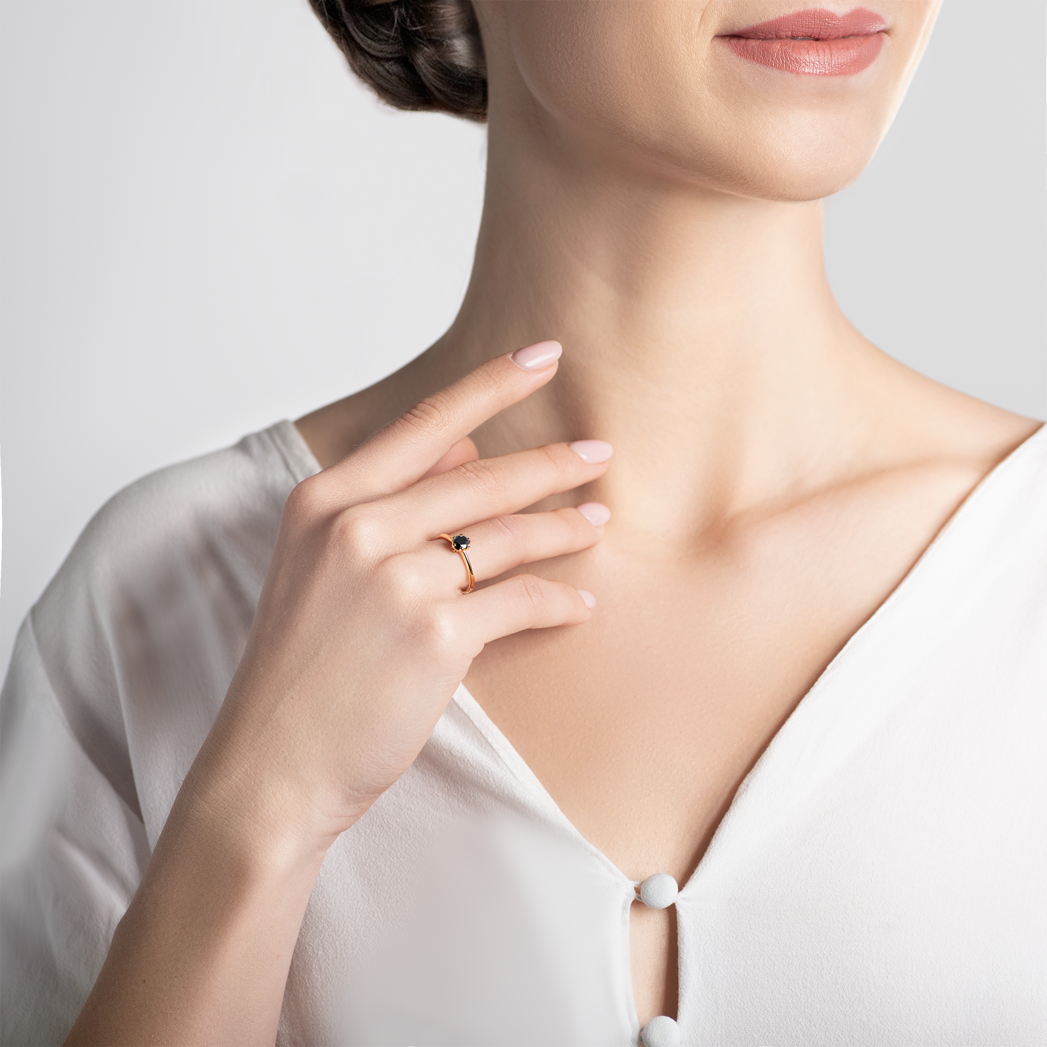 Verlobungsring The Journey: Gold, Schwarz Diamant - 6