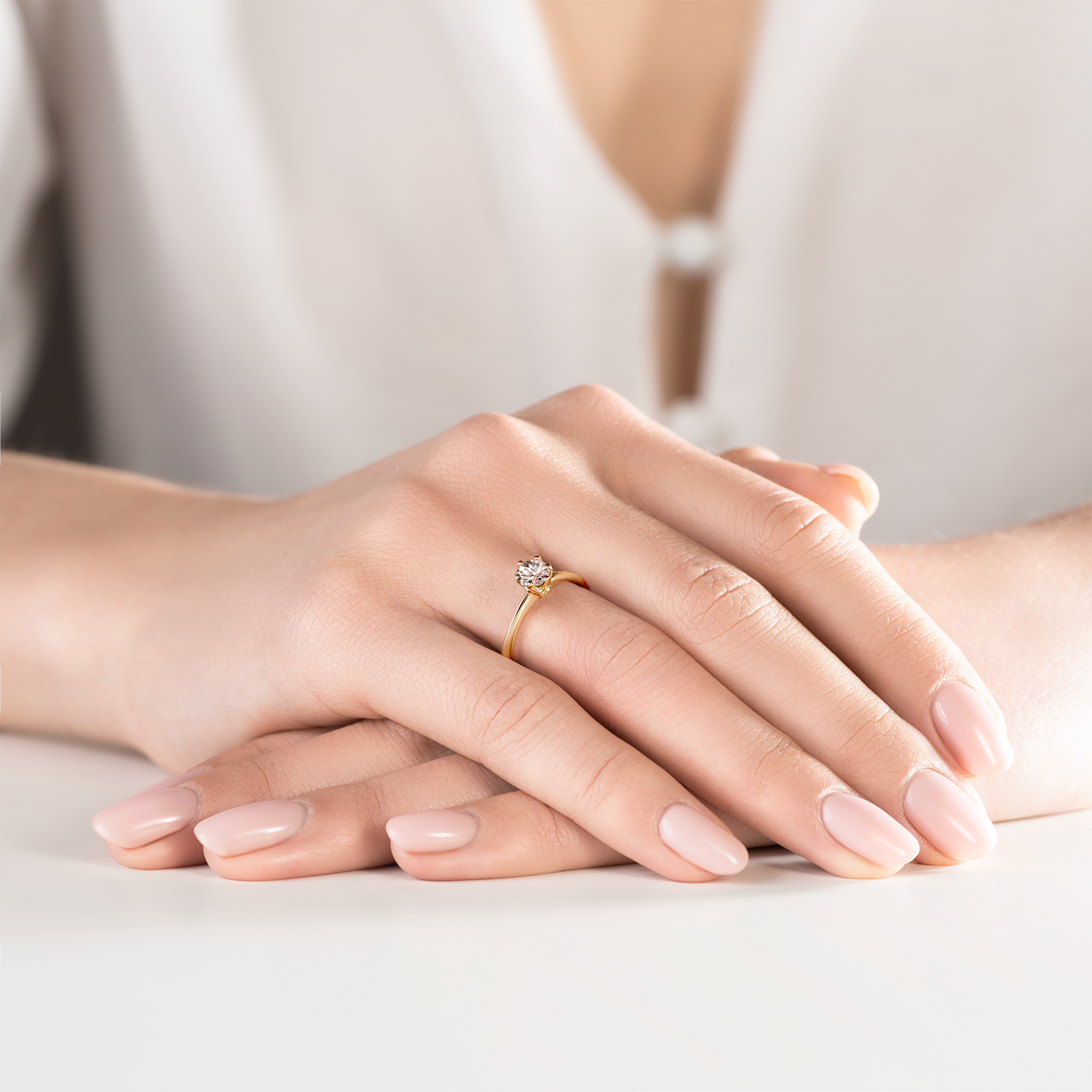 Verlobungsring The Journey: Gold, Morganit