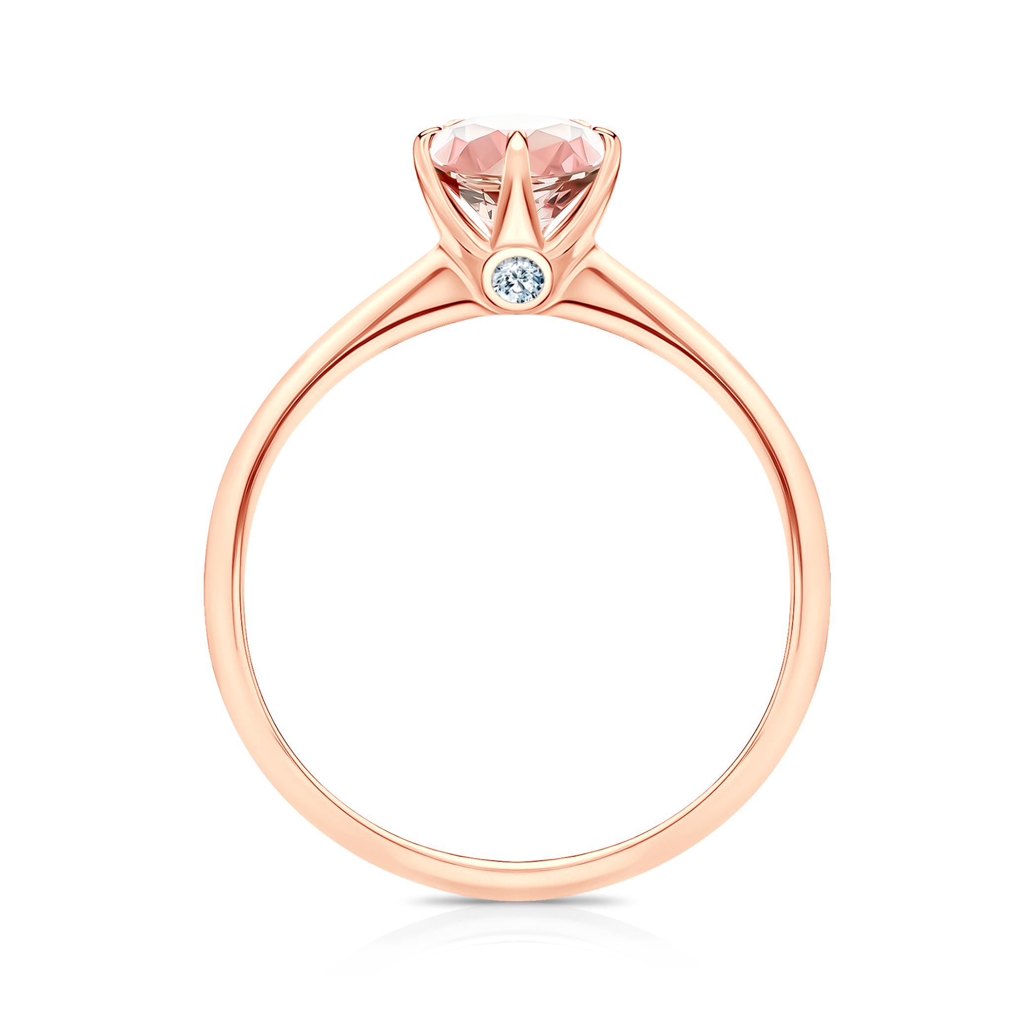 Verlobungsring The Journey: Roségold, Morganit - 3