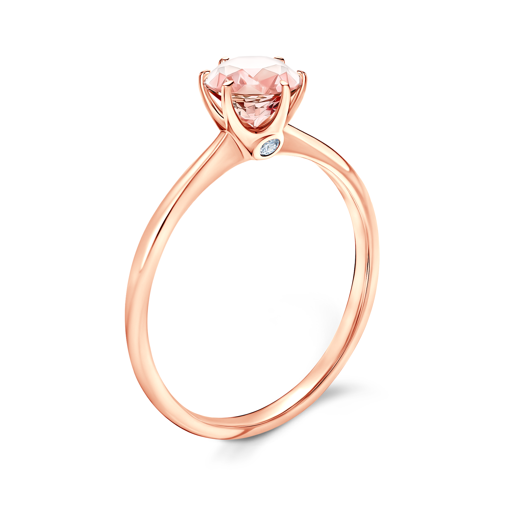 Verlobungsring The Journey: Roségold, Morganit - 4