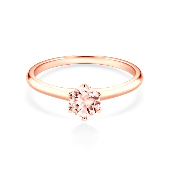 Zásnubný prsteň The Journey: ružové zlato, morganit