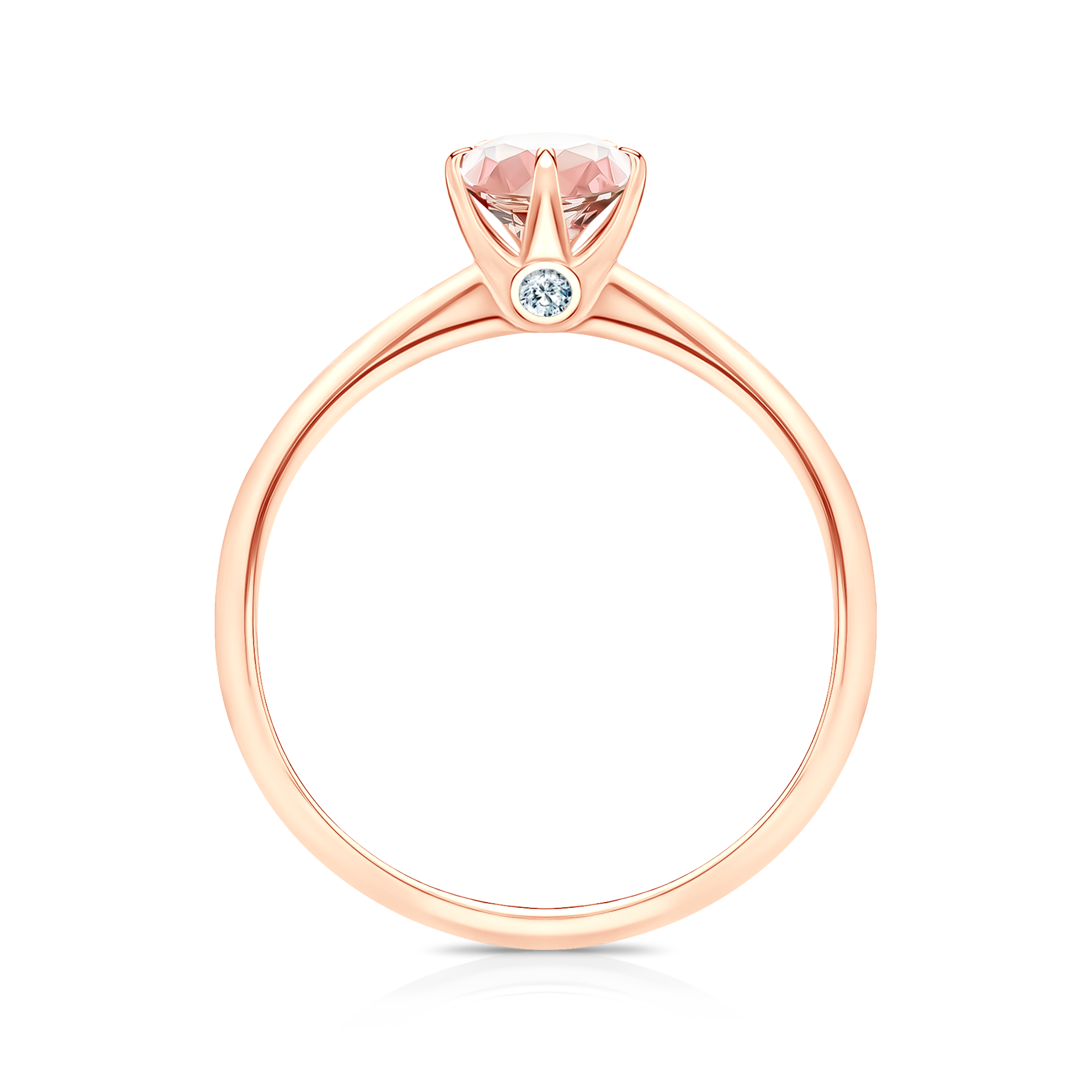 Verlobungsring The Journey: Roségold, Morganit