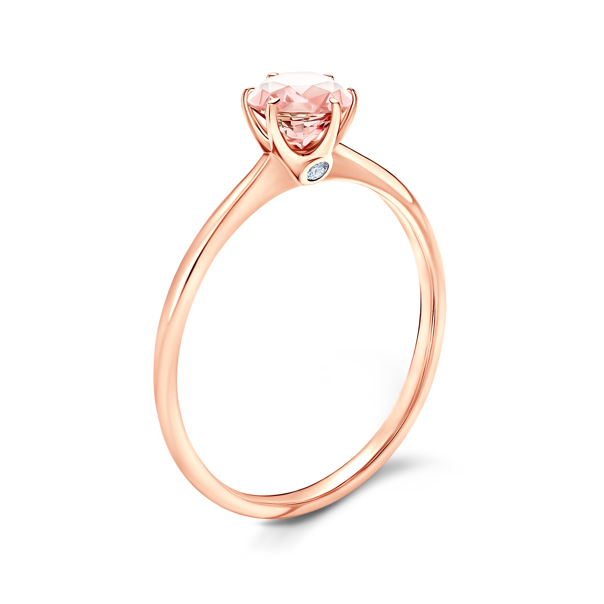 Verlobungsring The Journey: Roségold, Morganit