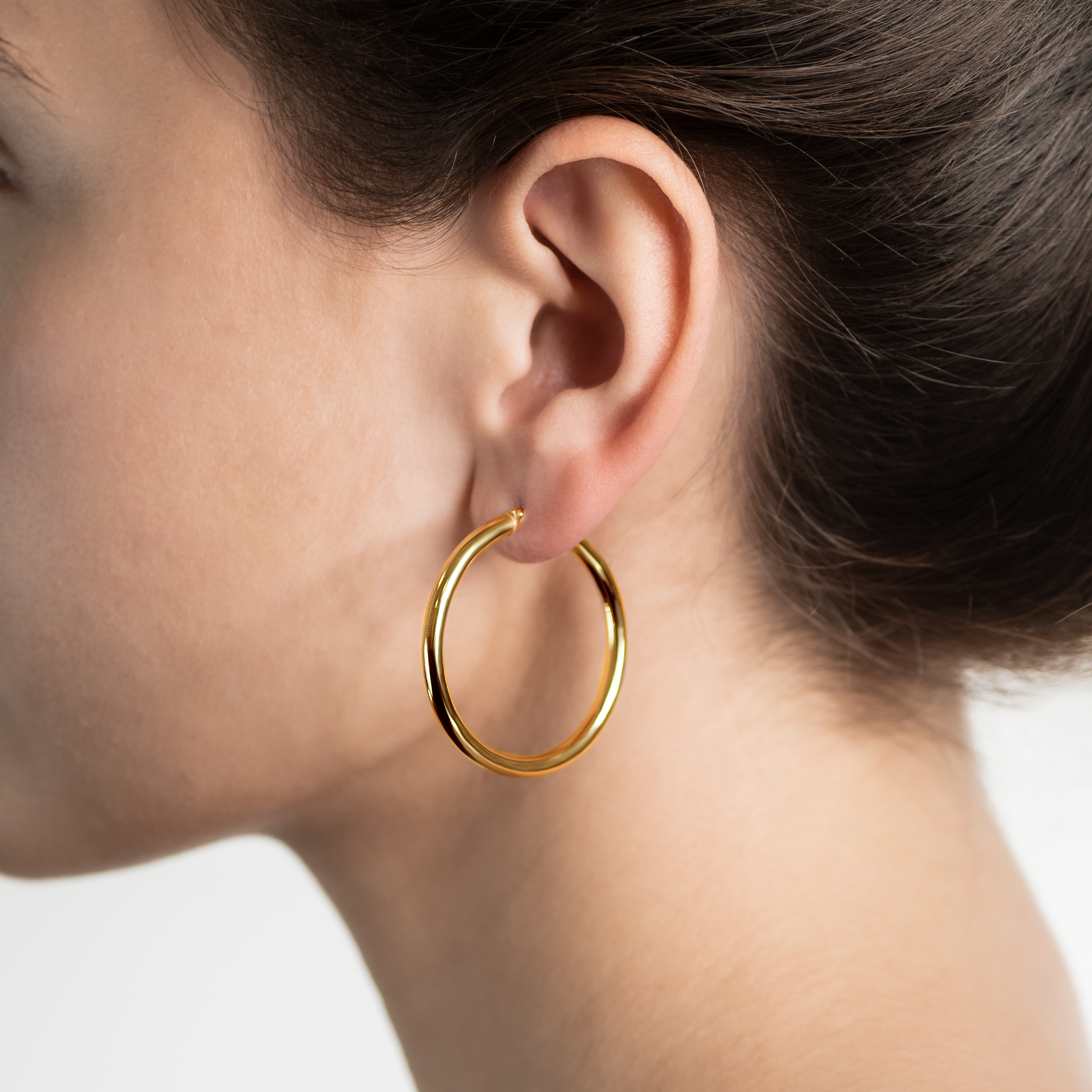 Kolczyki koła Savicki: srebrne pozłacane - 5