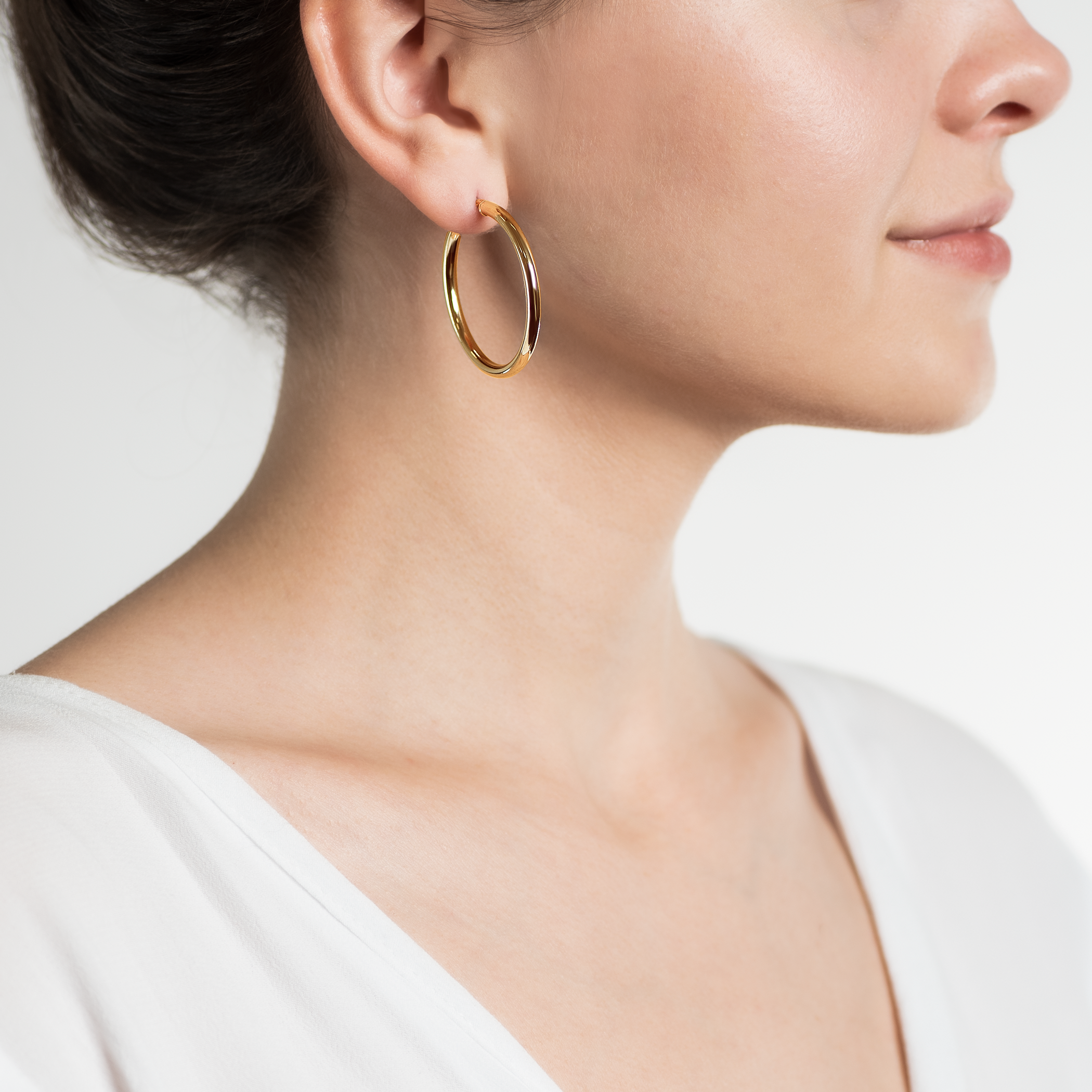 Kolczyki koła Savicki: srebrne pozłacane - 6