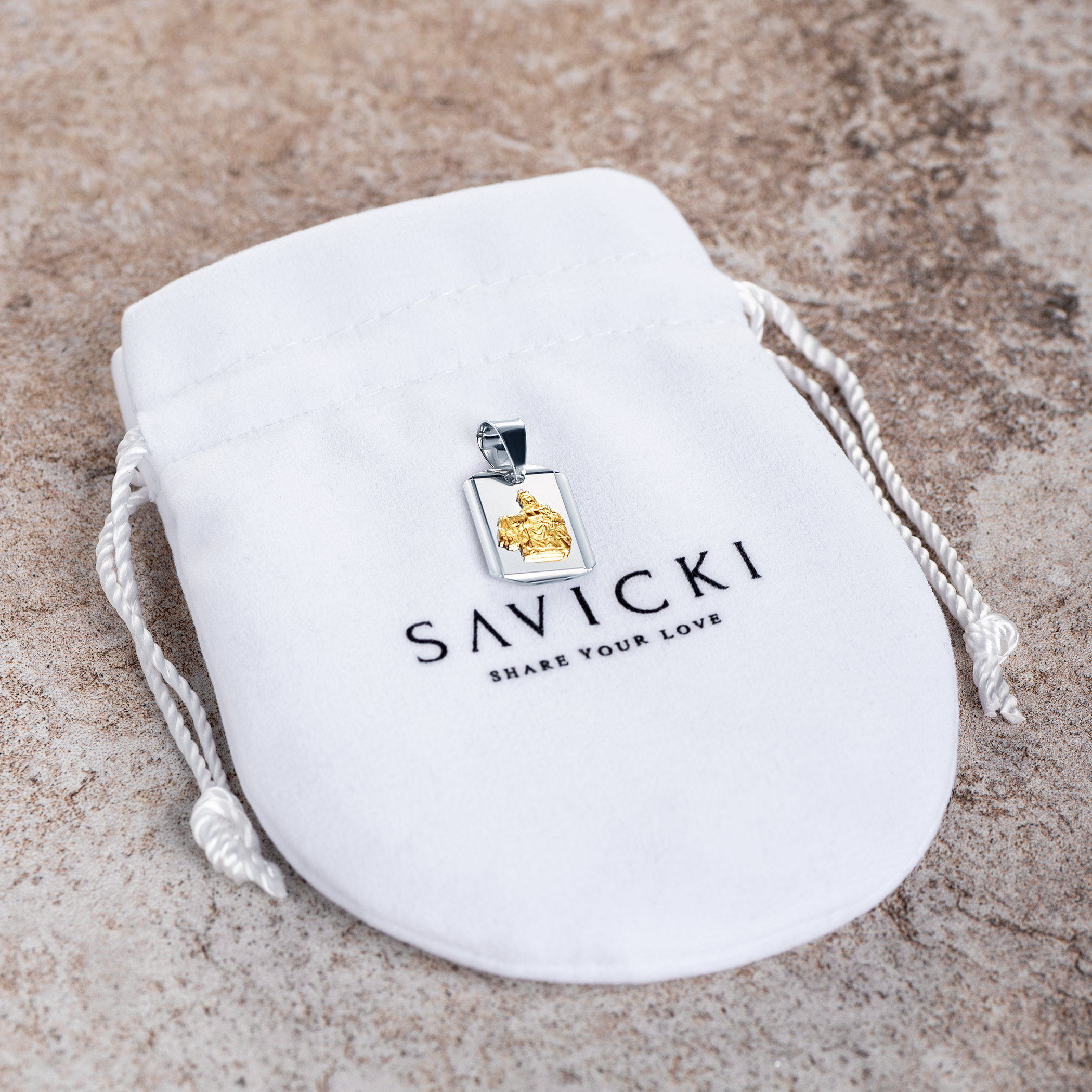 Medalik Savicki: srebrny pozłacany