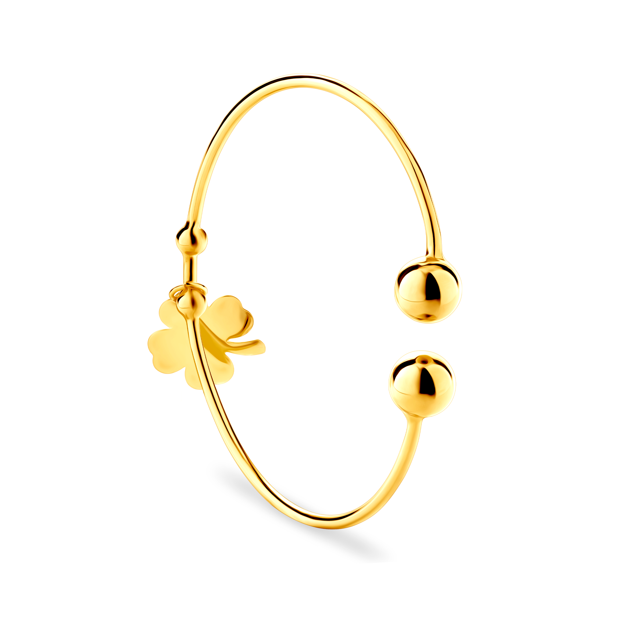 Armband Kleeblatt  Savicki: Silber Vergoldet - 3