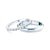 The Journey esküvői jegygyűrűk: fehérarany, gyémántok, félkarikás, 2 mm és 3 mm