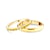 Snubní prsteny The Journey: žluté zlato, žluté safíry, půlkulaté, 2 mm + 3 mm