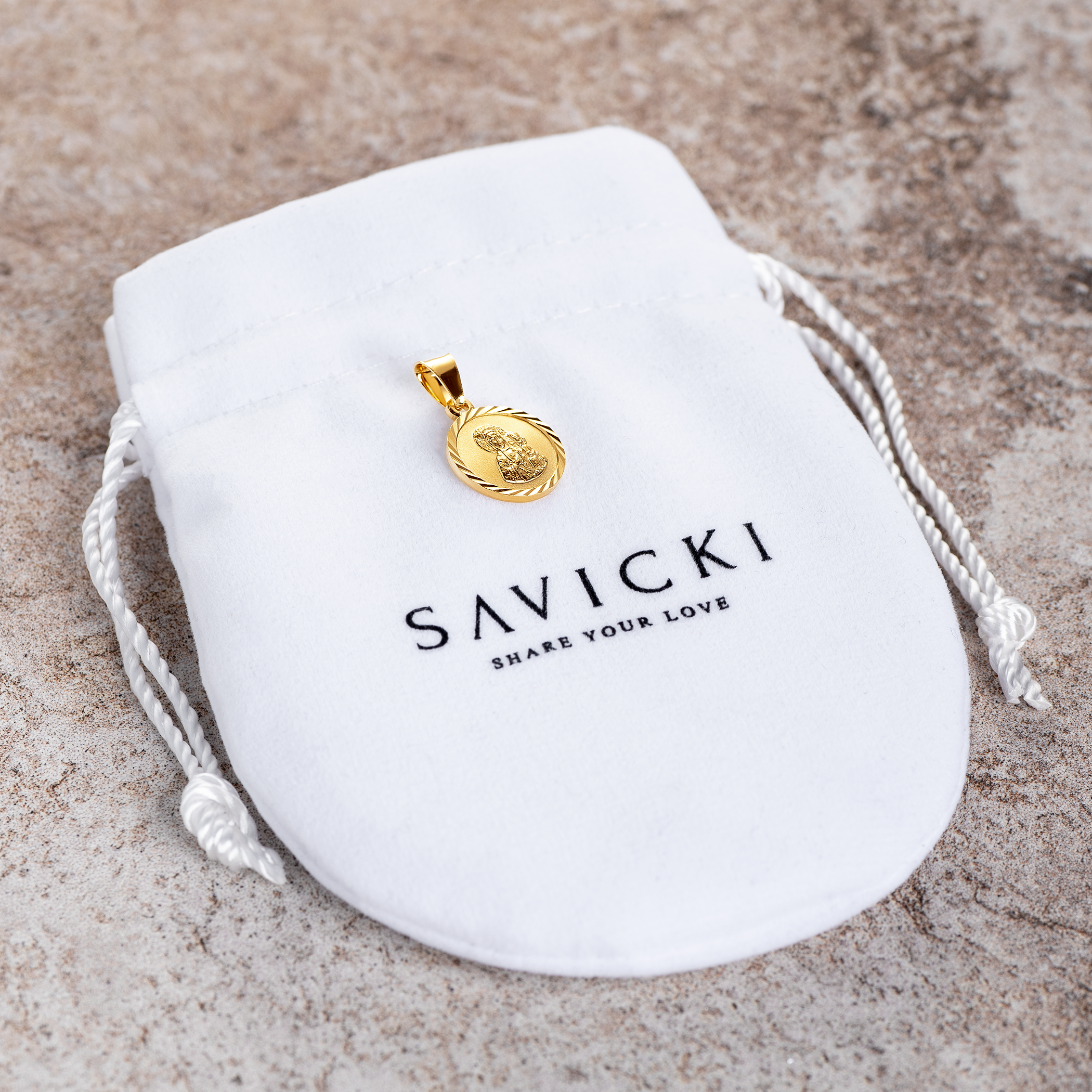 Medalik Savicki: srebrny pozłacany - 4