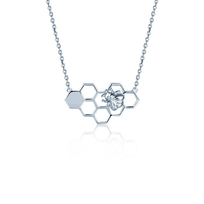 SAVICKI bee necklace: silver