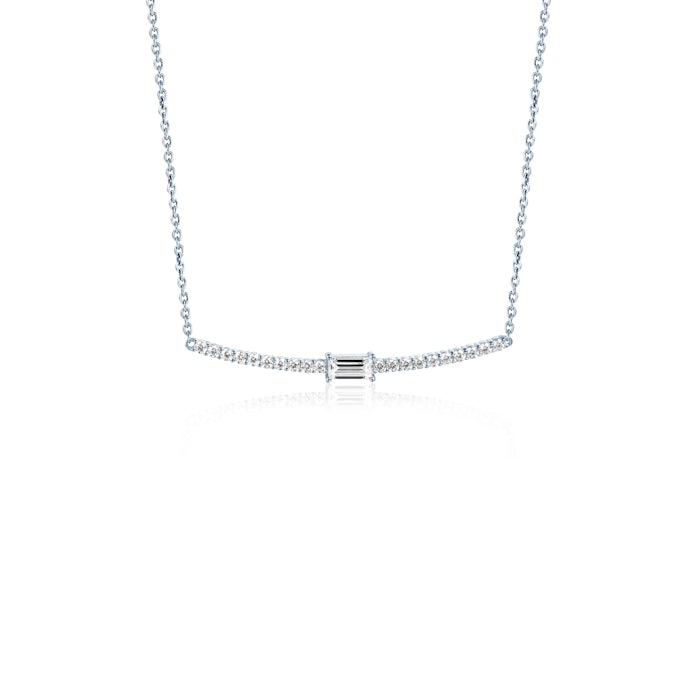 Naszyjnik celebrytka Savicki: srebrny, cyrkonie