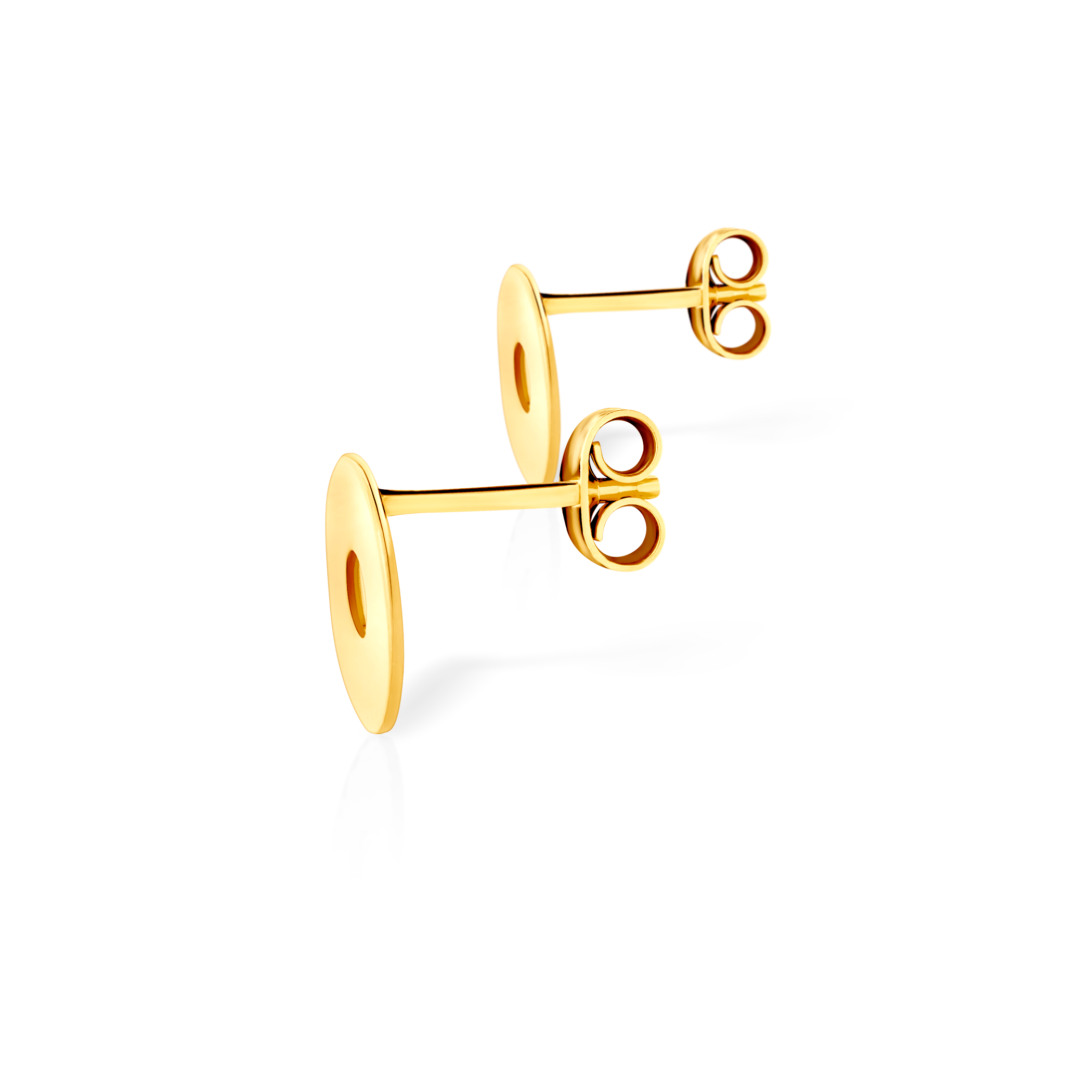 Kolczyki koła Savicki: srebrne pozłacane - 3