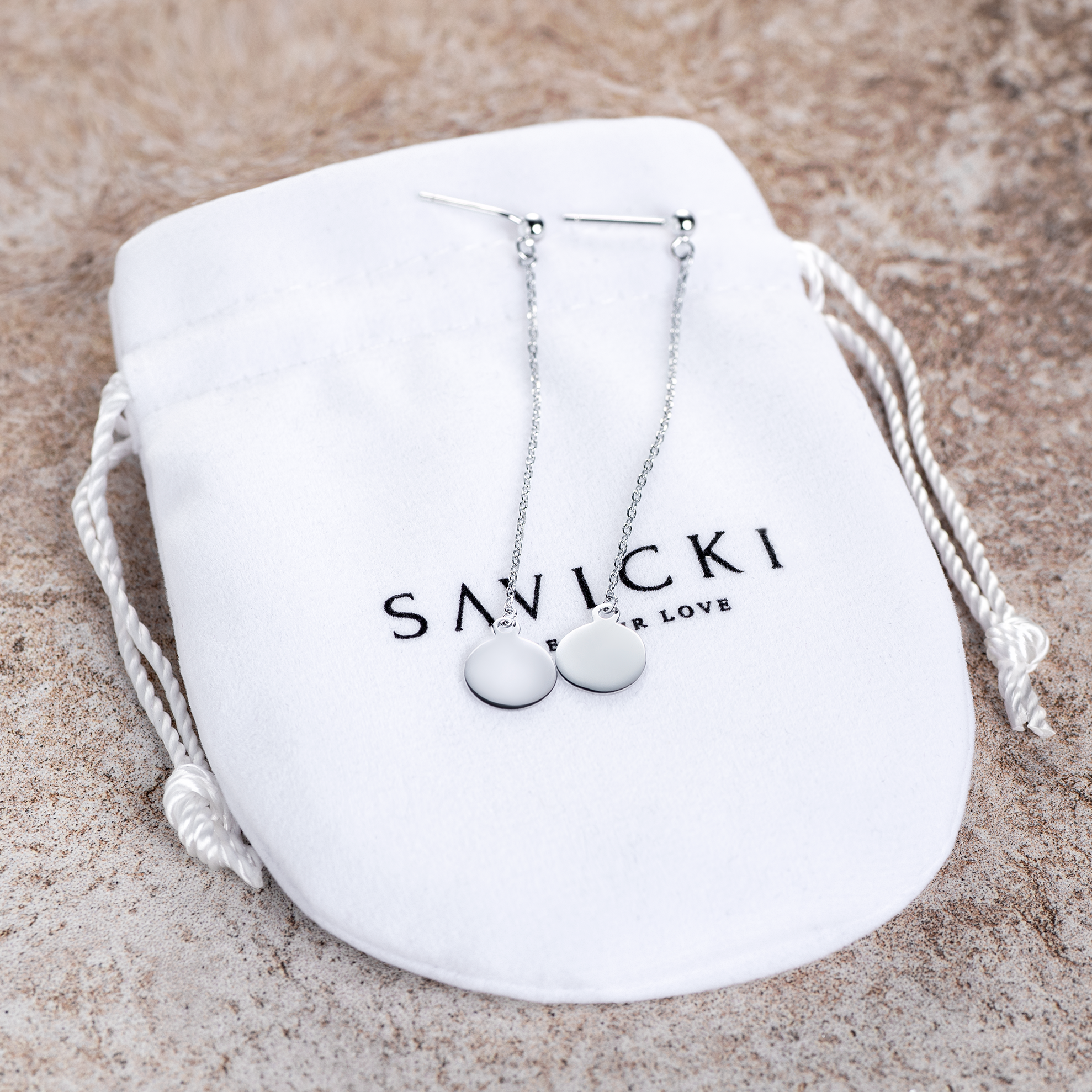 Kolczyki Savicki: srebrne