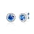 This is Love fülbevaló: fehérarany kék zafírokkal és gyémántokkal