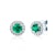 This is Love fülbevaló: fehérarany, smaragdok és gyémántok