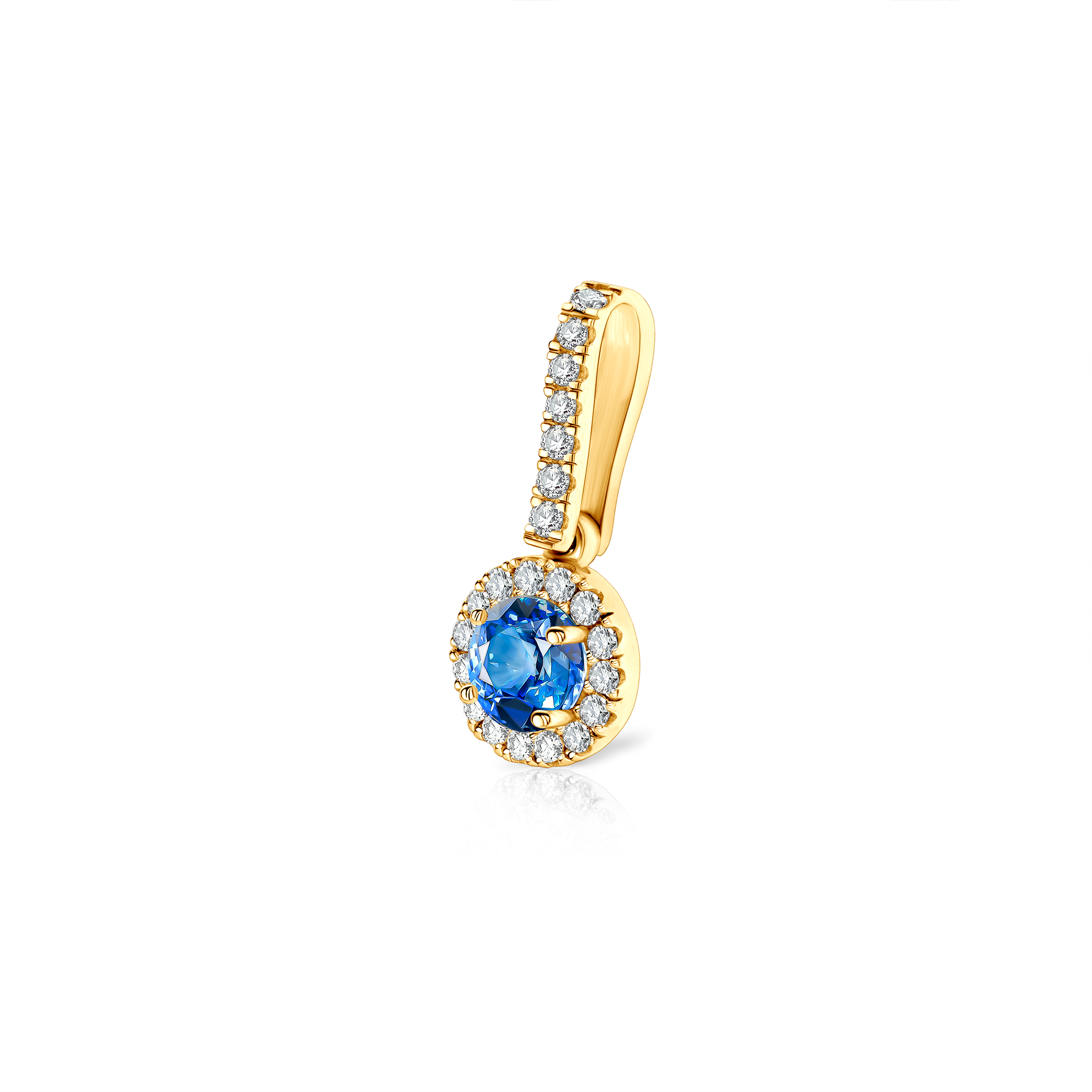 Anhänger This is Love: Gold, Blauer Saphir, Diamanten  - 3