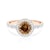 This is Love eljegyzési gyűrű: rózsaarany és barna gyémánt