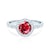 This is Love eljegyzési gyűrű: fehérarany és rubin