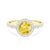 Zásnubný prsteň This is Love: zlatý, žltý zafír