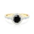 This is Love eljegyzési gyűrű: arany fekete gyémánttal
