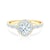 Zásnubní prsten This is Love: žluté zlato, diamanty