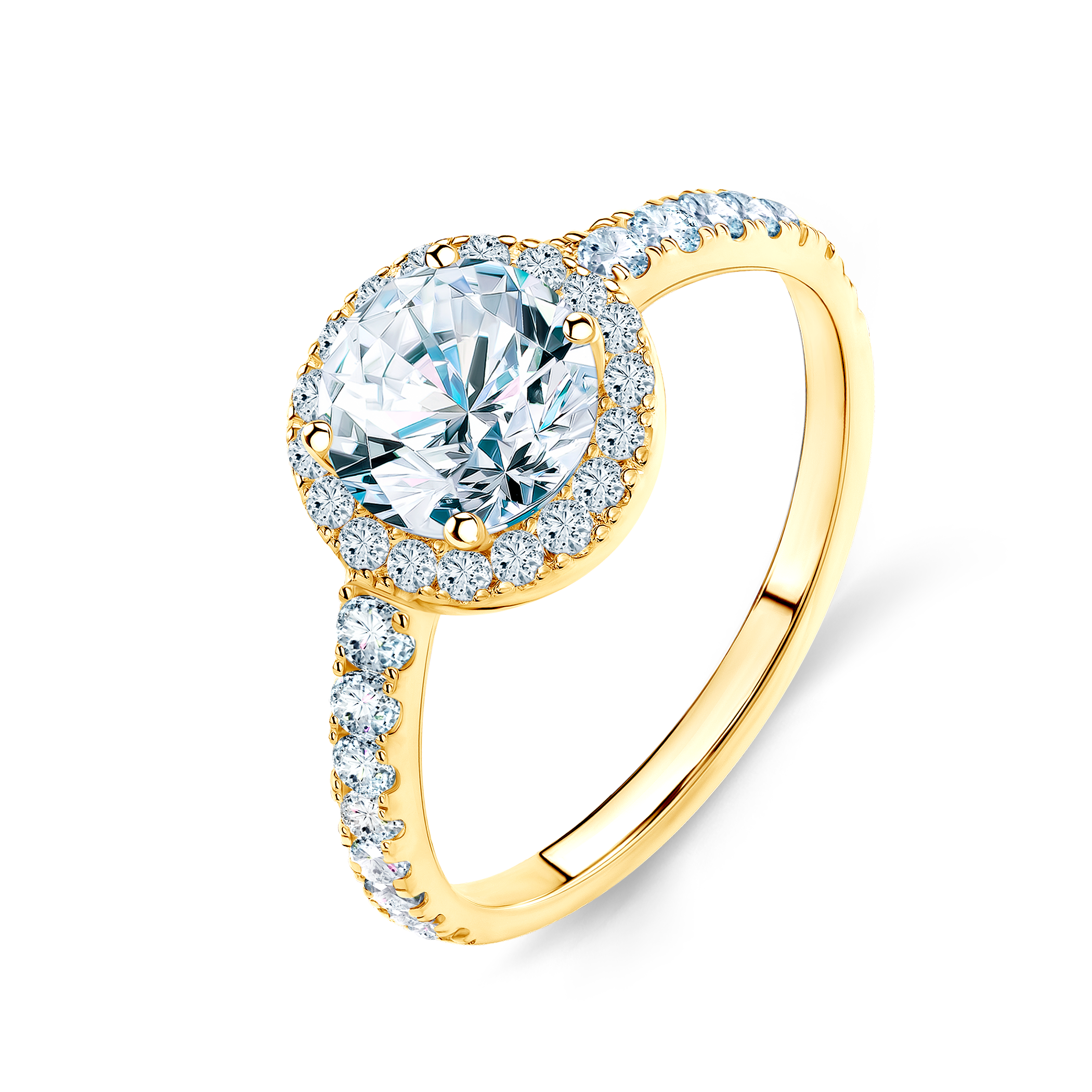 Pierścionek zaręczynowy This is Love: złoty, diament