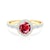 This is Love eljegyzési gyűrű: arany és rubin