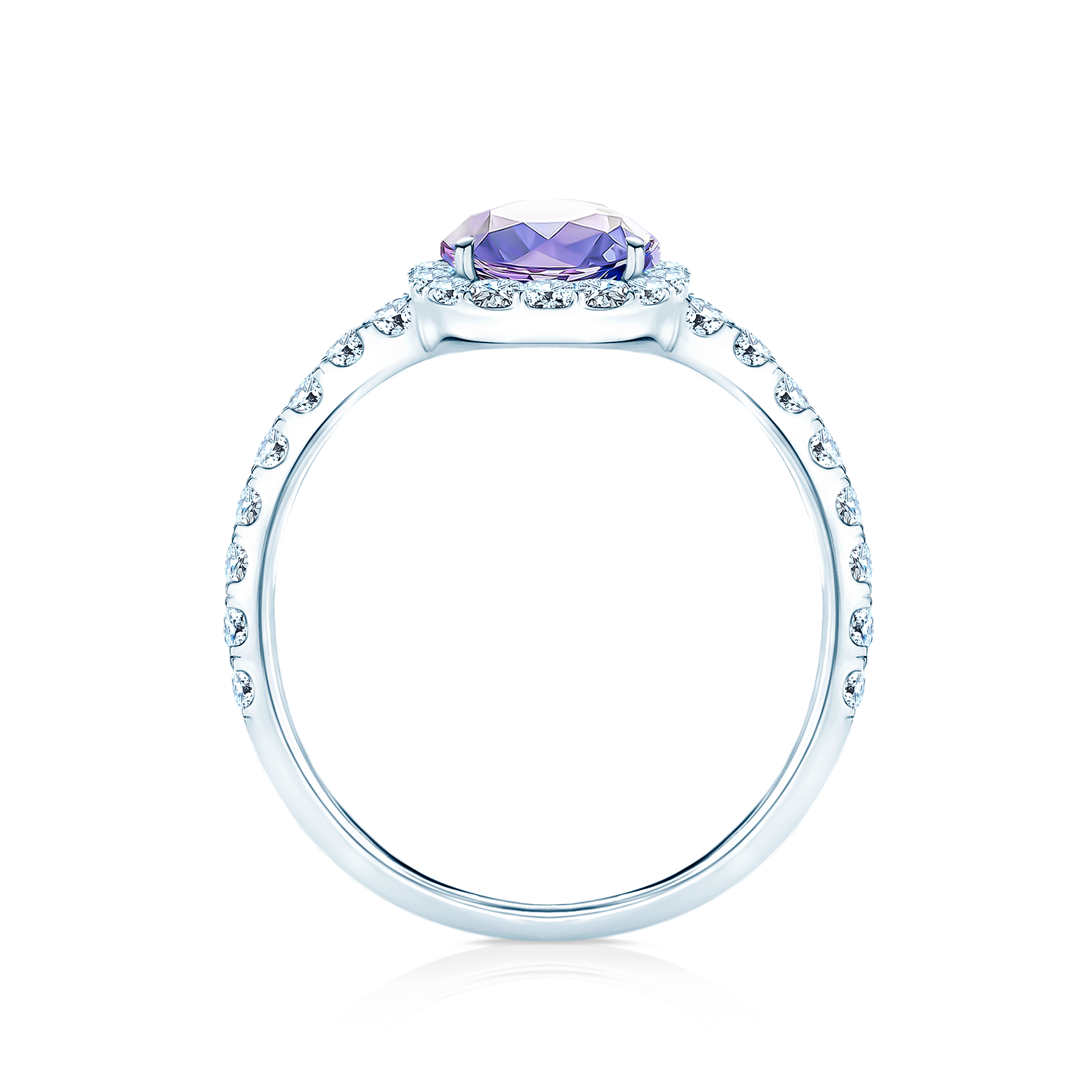 Verlobungsring This is Love: Weißgold, Tansanit