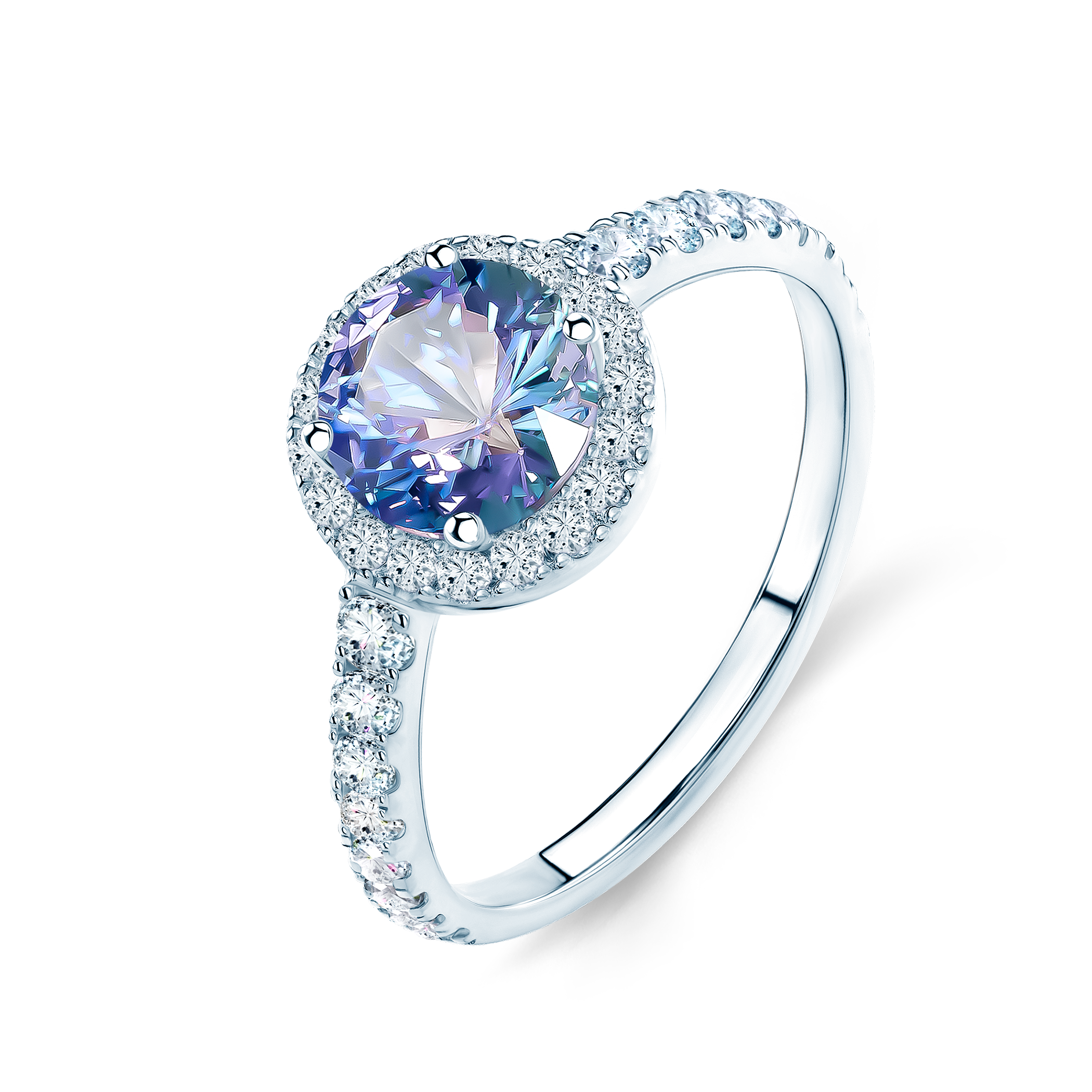 Verlobungsring This is Love: Weißgold, Tansanit