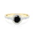 This is Love eljegyzési gyűrű: arany fekete gyémánttal
