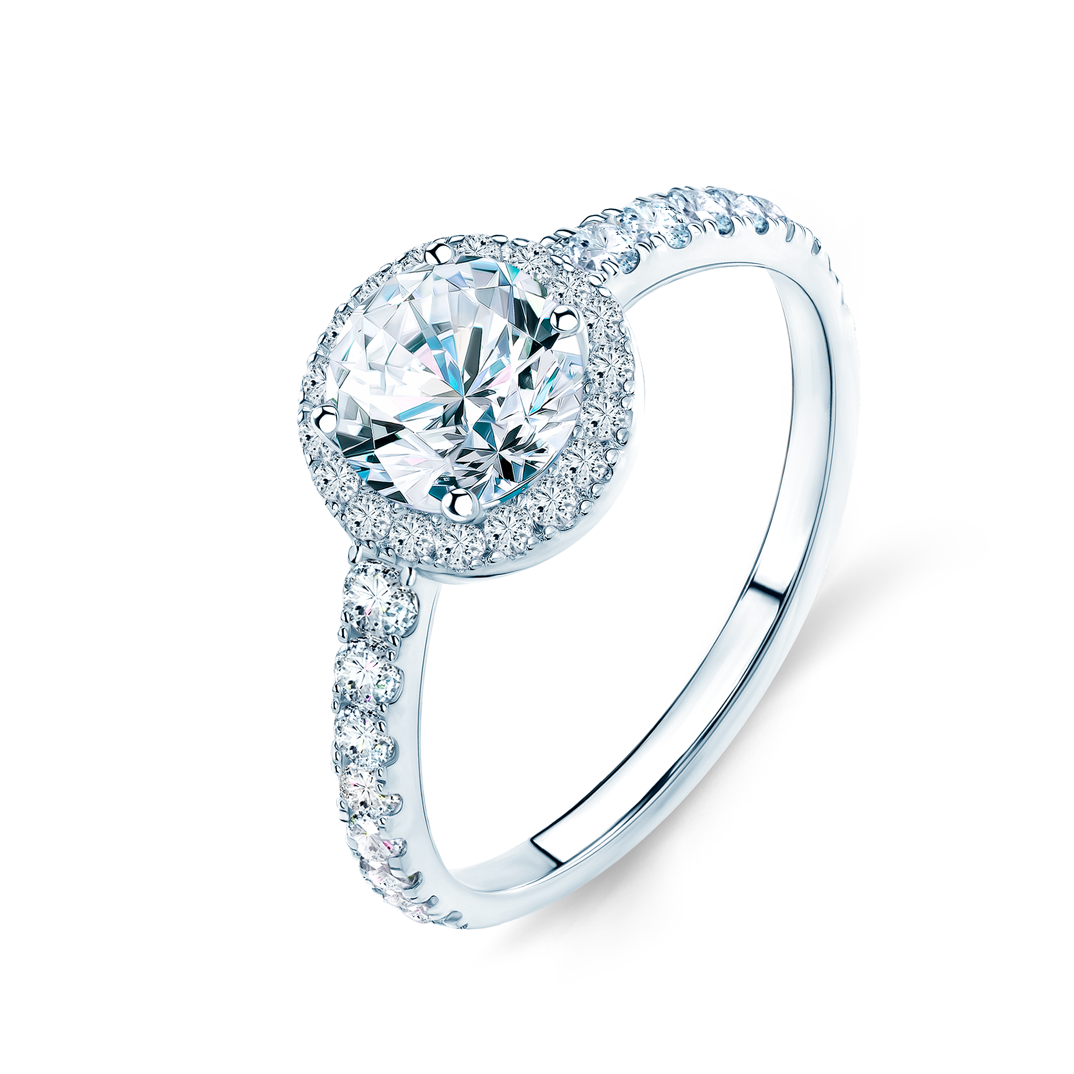 Pierścionek zaręczynowy This is Love: białe złoto, diament