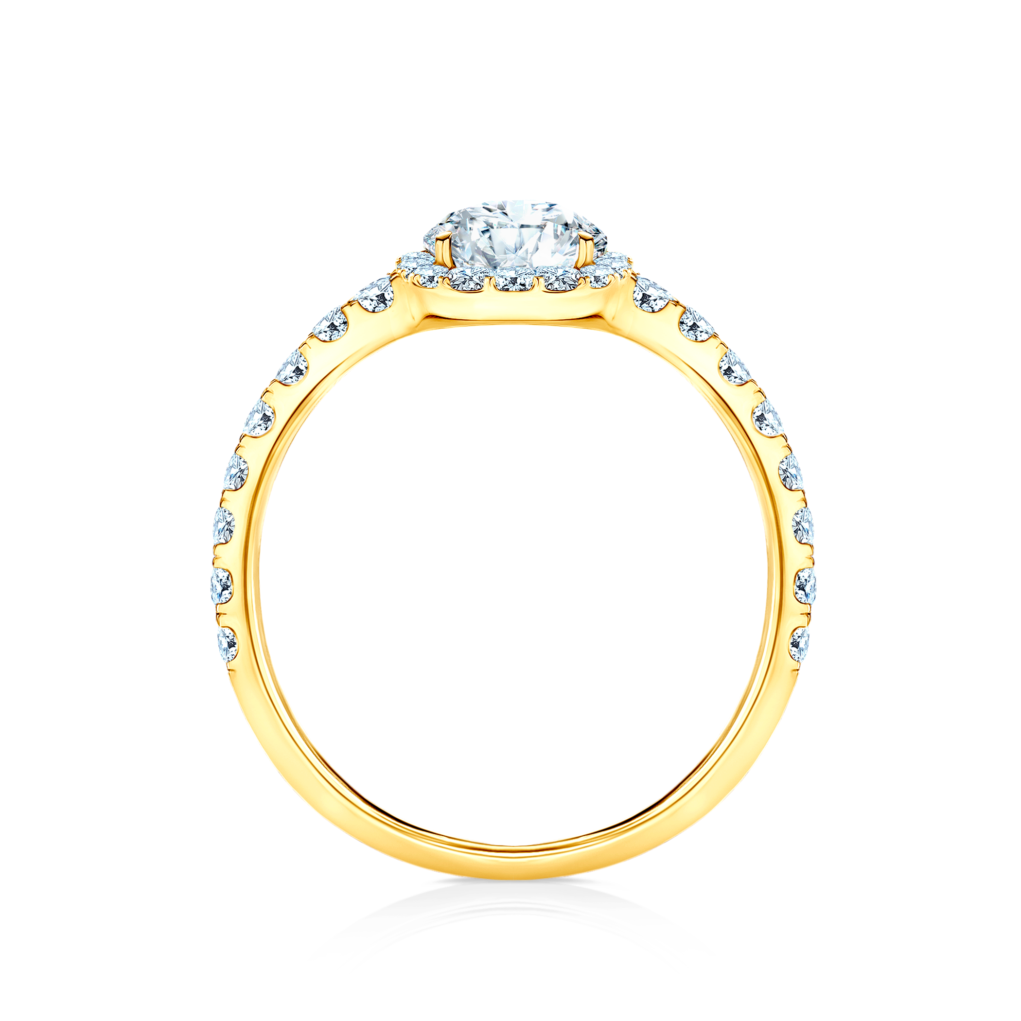 Pierścionek zaręczynowy This is Love: złoty, diament