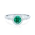 This is Love eljegyzési gyűrű: fehérarany és smaragd