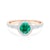 This is Love eljegyzési gyűrű: rózsaarany és smaragd
