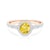 This is Love eljegyzési gyűrű: rózsaarany sárga zafírral