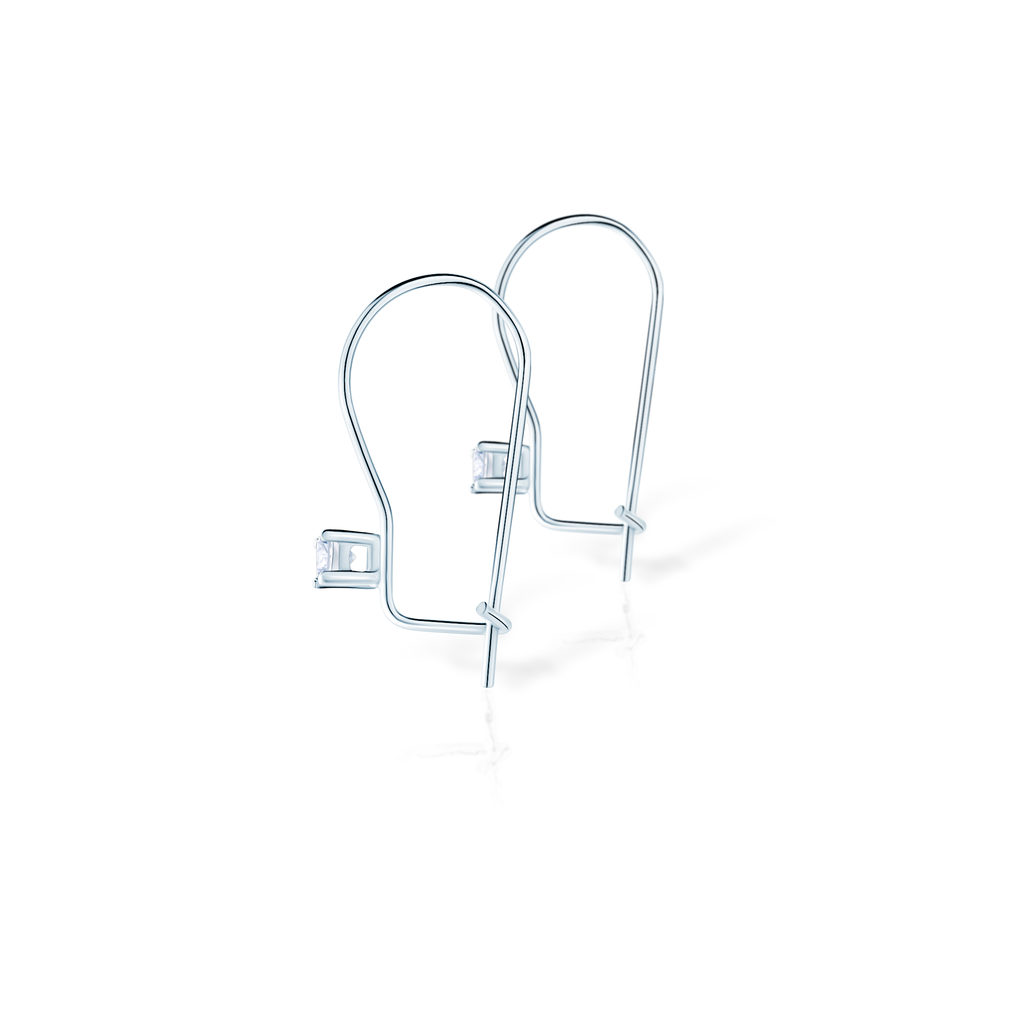 Kolczyki Savicki: srebrne, cyrkonia - 3