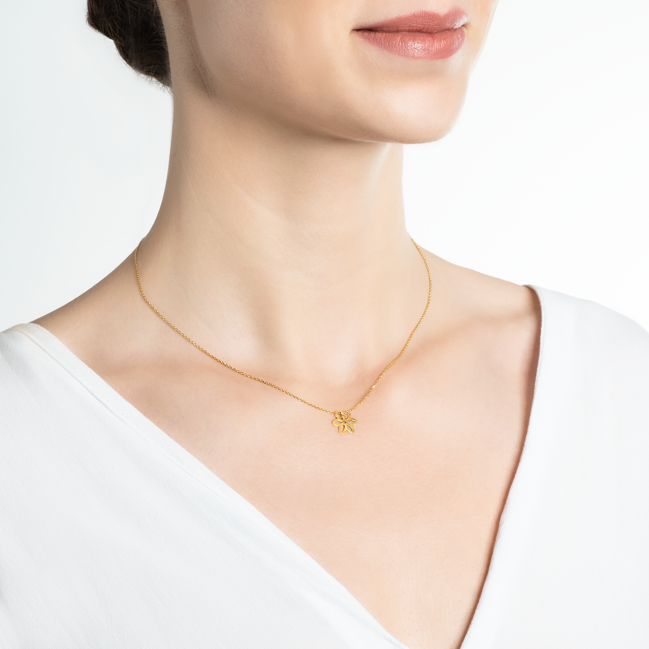 Halskette Blumeek Savicki: Silber Vergoldet - 5