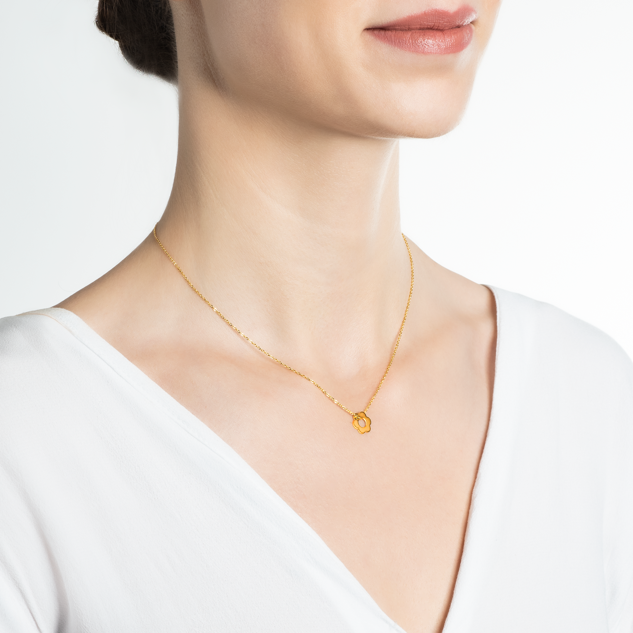 Halskette Blumeek Savicki: Silber Vergoldet - 5