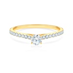 Zásnubní prsten Share Your Love: žluté zlato, diamanty